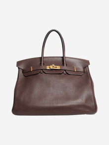 Chocolate 2008 Birkin 35 bag Top Handle Bags Hermes 