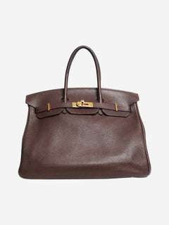 Chocolate 2008 Birkin 35 bag Top Handle Bags Hermes 