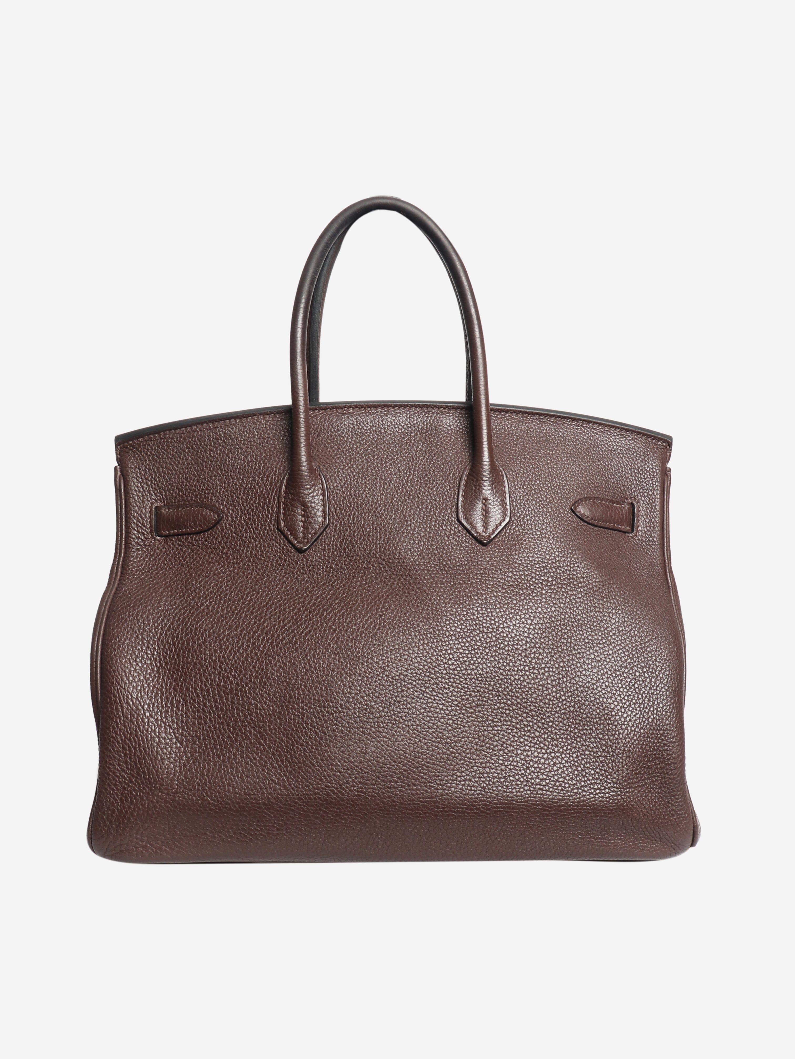 Chocolate 2008 Birkin 35 bag Top Handle Bags Hermes 