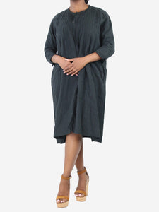 Kapital Black linen midi dress - size M