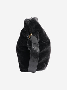 Loewe Black velvet Flamenco bag