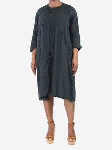 Kapital Black linen midi dress - size M