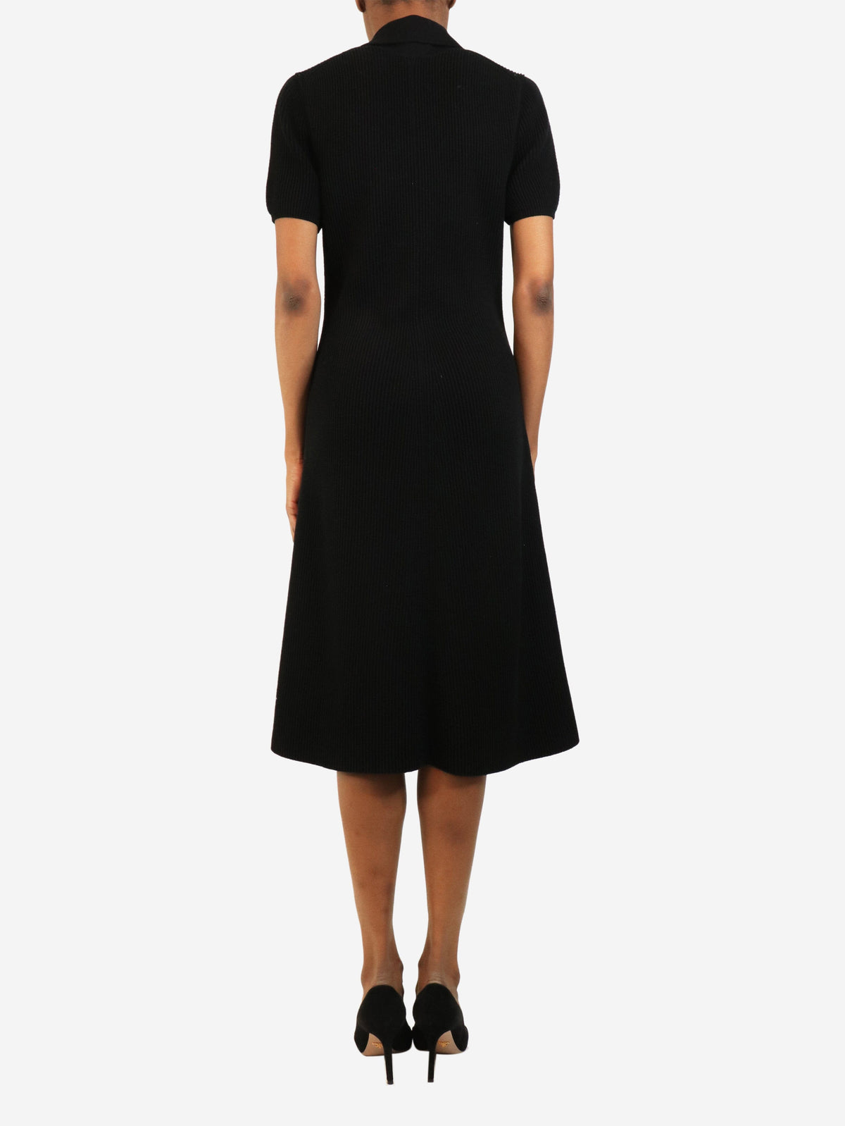 Black rib-knit polo dress - size XS Knitwear Joseph 