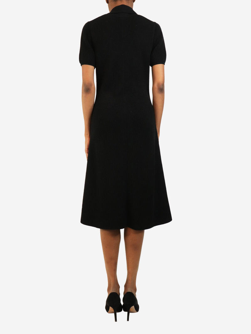 Black rib-knit polo dress - size XS Knitwear Joseph 
