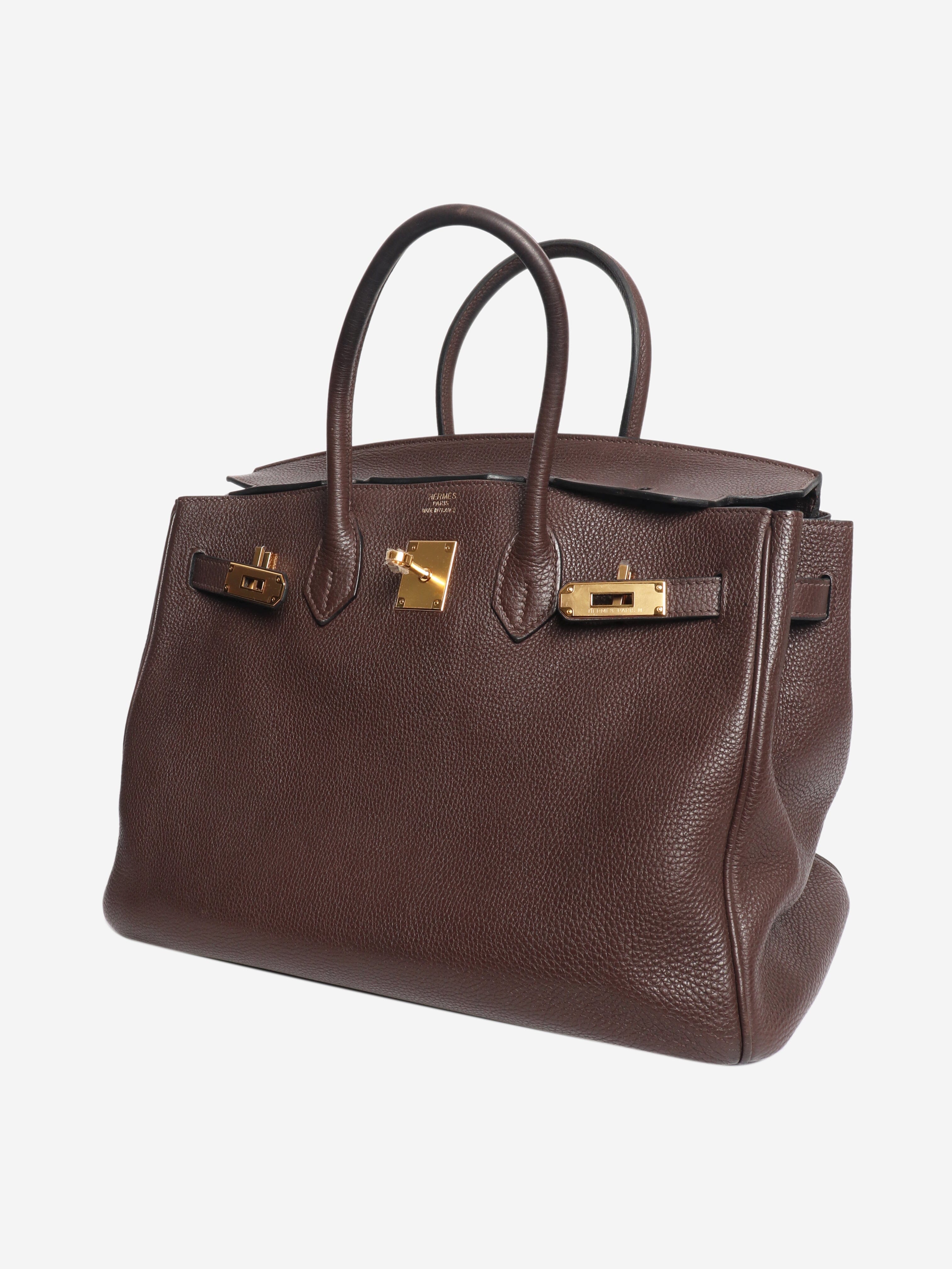 Chocolate 2008 Birkin 35 bag Top Handle Bags Hermes 