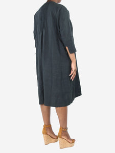 Kapital Black linen midi dress - size M