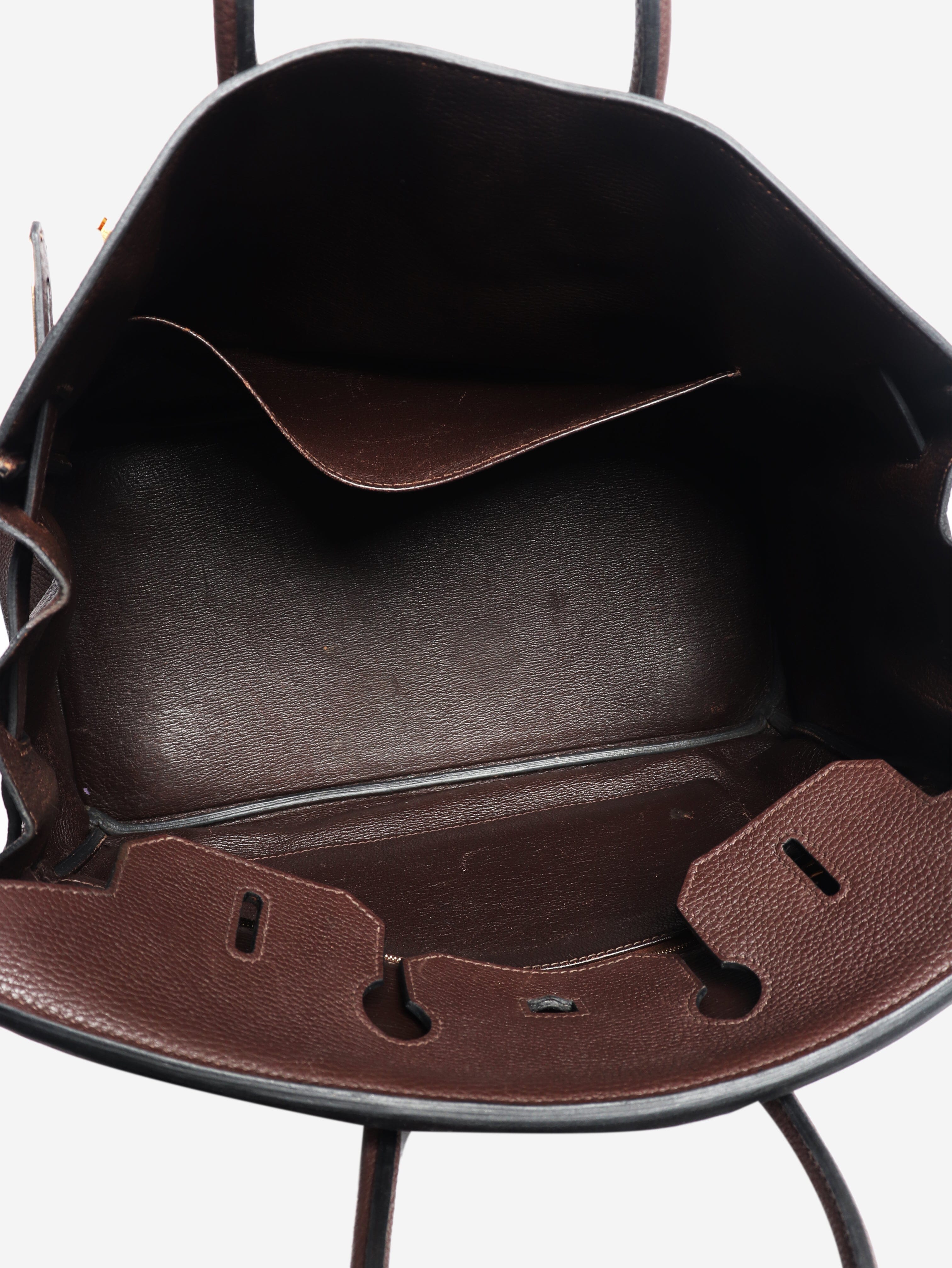 Chocolate 2008 Birkin 35 bag Top Handle Bags Hermes 