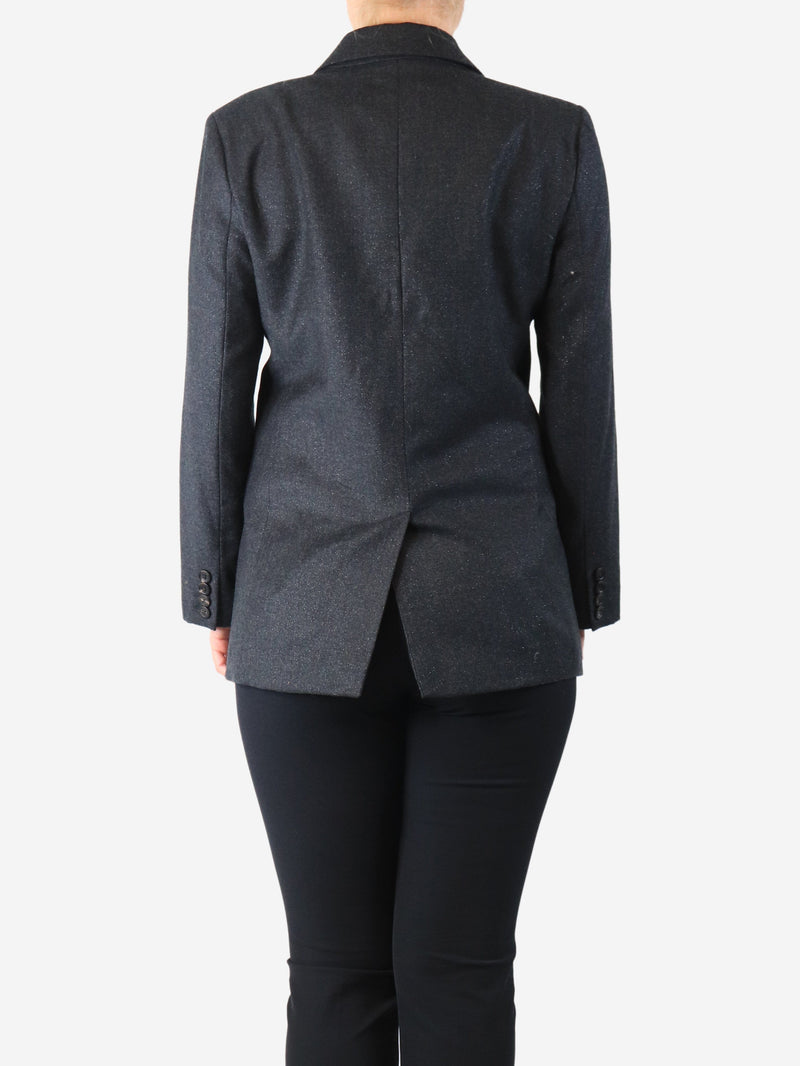 Dark grey sparkly wool jacket - size UK 10 Coats & Jackets Peserico 