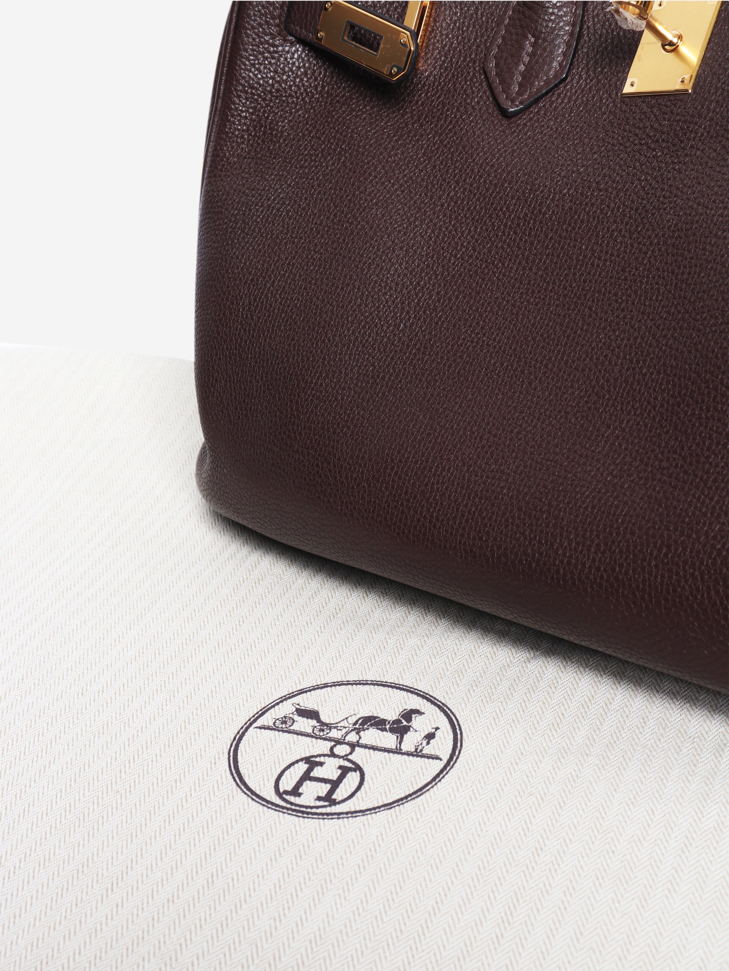 Chocolate 2008 Birkin 35 bag Top Handle Bags Hermes 
