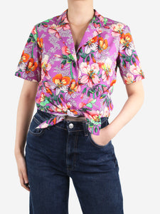 Isabel Marant Purple floral printed shirt - size FR 38