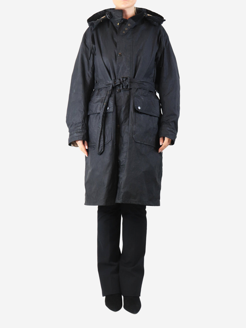 Black waxed parka - size UK 14 Coats & Jackets Barbour x Margaret Howell 