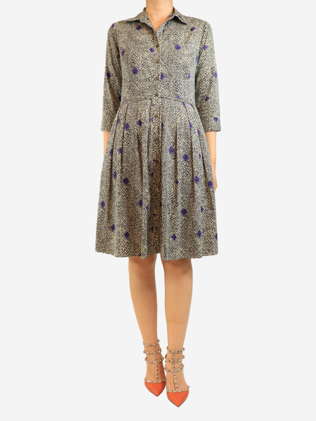 Multicolour cotton printed dress - size UK 10 product image