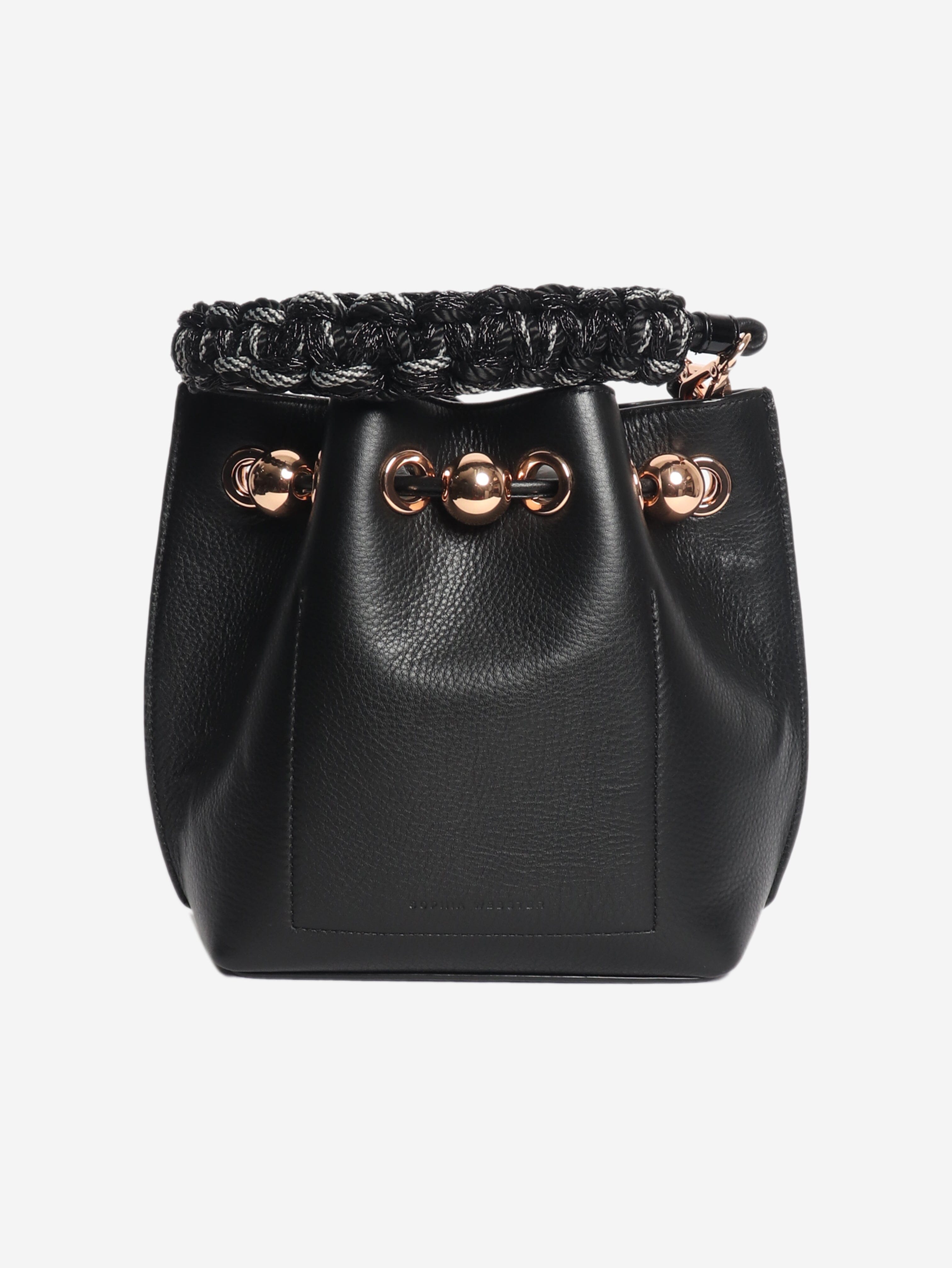 Black Romy leather bucket bag Shoulder bags Sophia Webster 