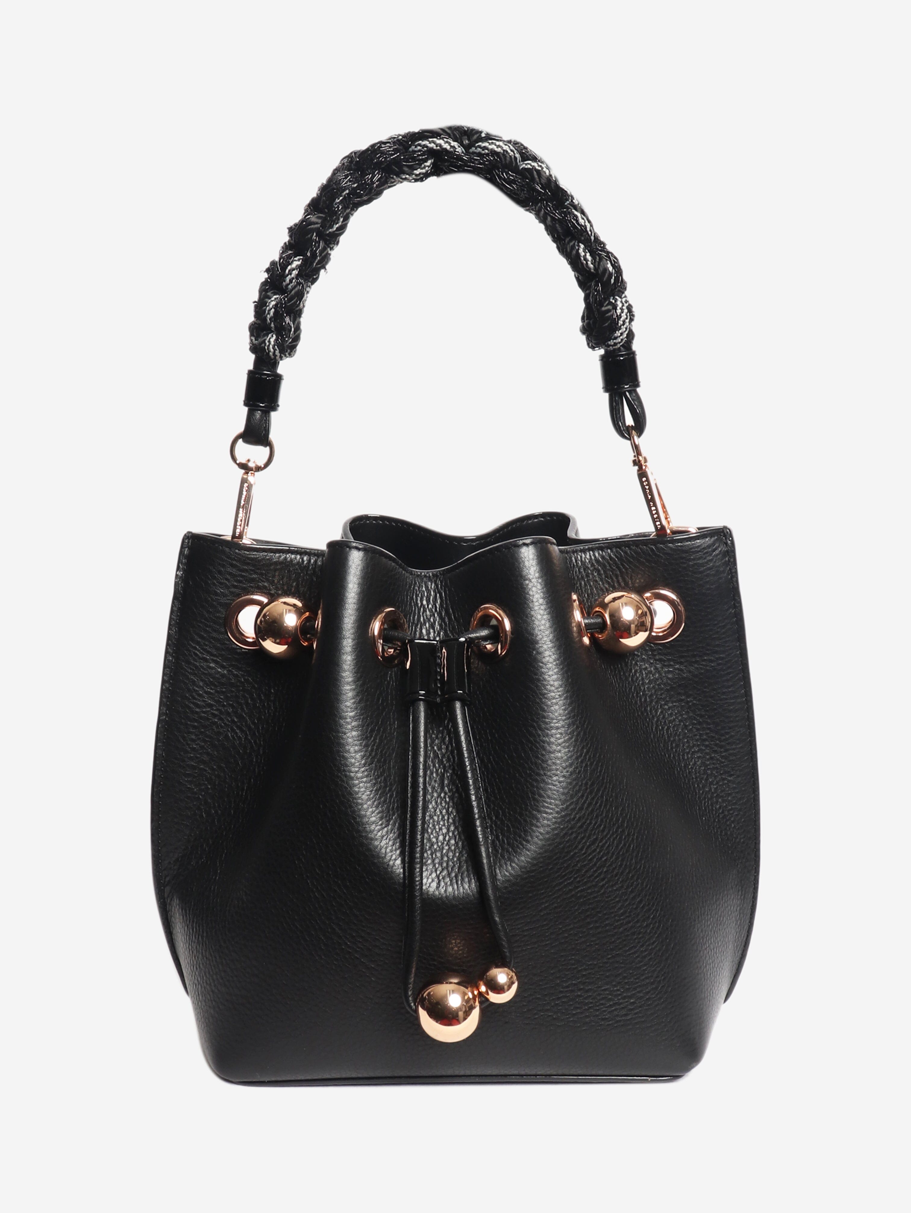 Black Romy leather bucket bag Shoulder bags Sophia Webster 