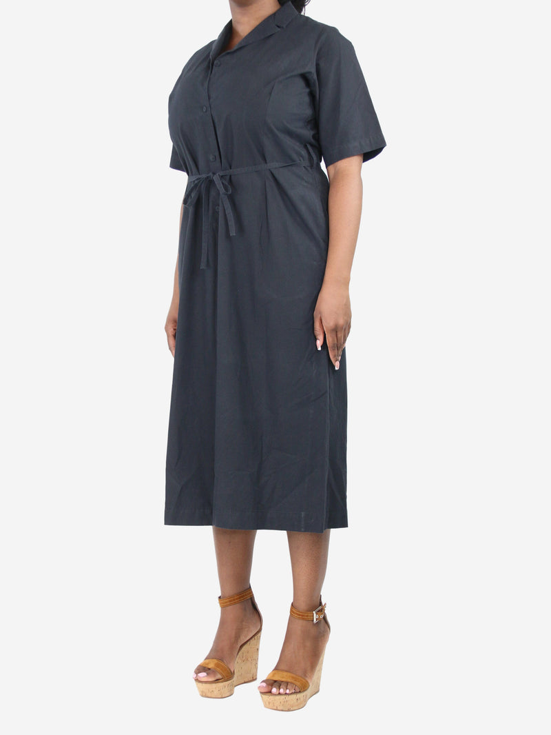 Black short-sleeved wide-leg jumpsuit - size L Jumpsuits Ecole De Curiosites 