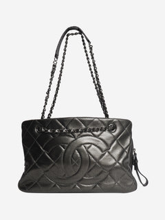 Pewter 2011 caviar-quilted GST tote bag Tote Bags Chanel 