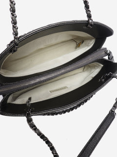 Pewter 2011 caviar-quilted GST tote bag Tote Bags Chanel 