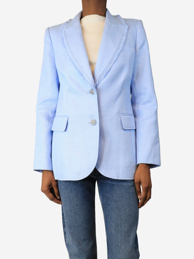 Blue linen Tama jacket - size UK 8 Coats & Jackets Zimmermann 