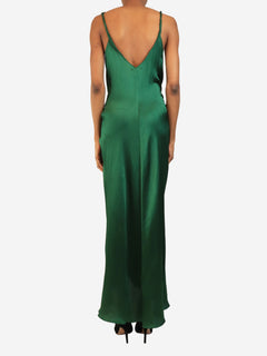 Emerald waist-knot midi dress - size UK 6 Dresses JW Anderson 