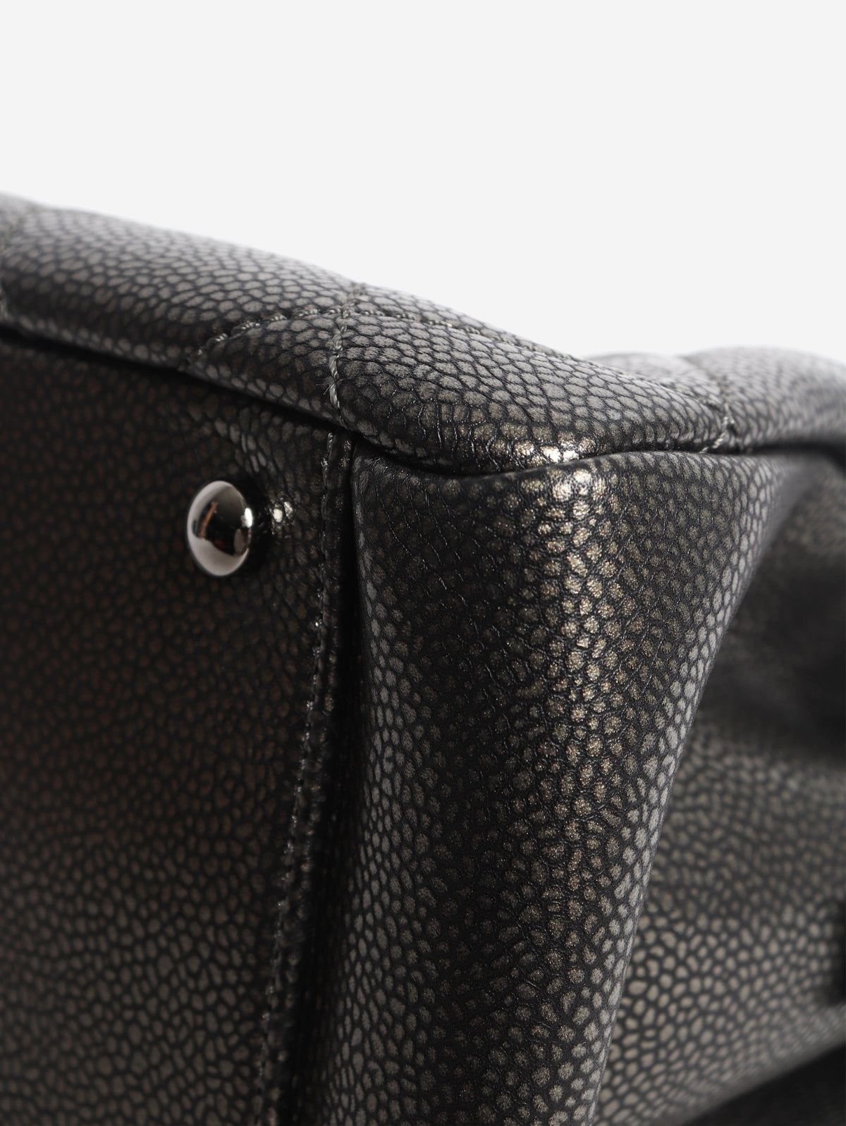 Pewter 2011 caviar-quilted GST tote bag Tote Bags Chanel 