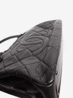 Pewter 2011 caviar-quilted GST tote bag Tote Bags Chanel 