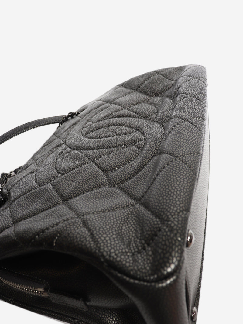 Pewter 2011 caviar-quilted GST tote bag Tote Bags Chanel 