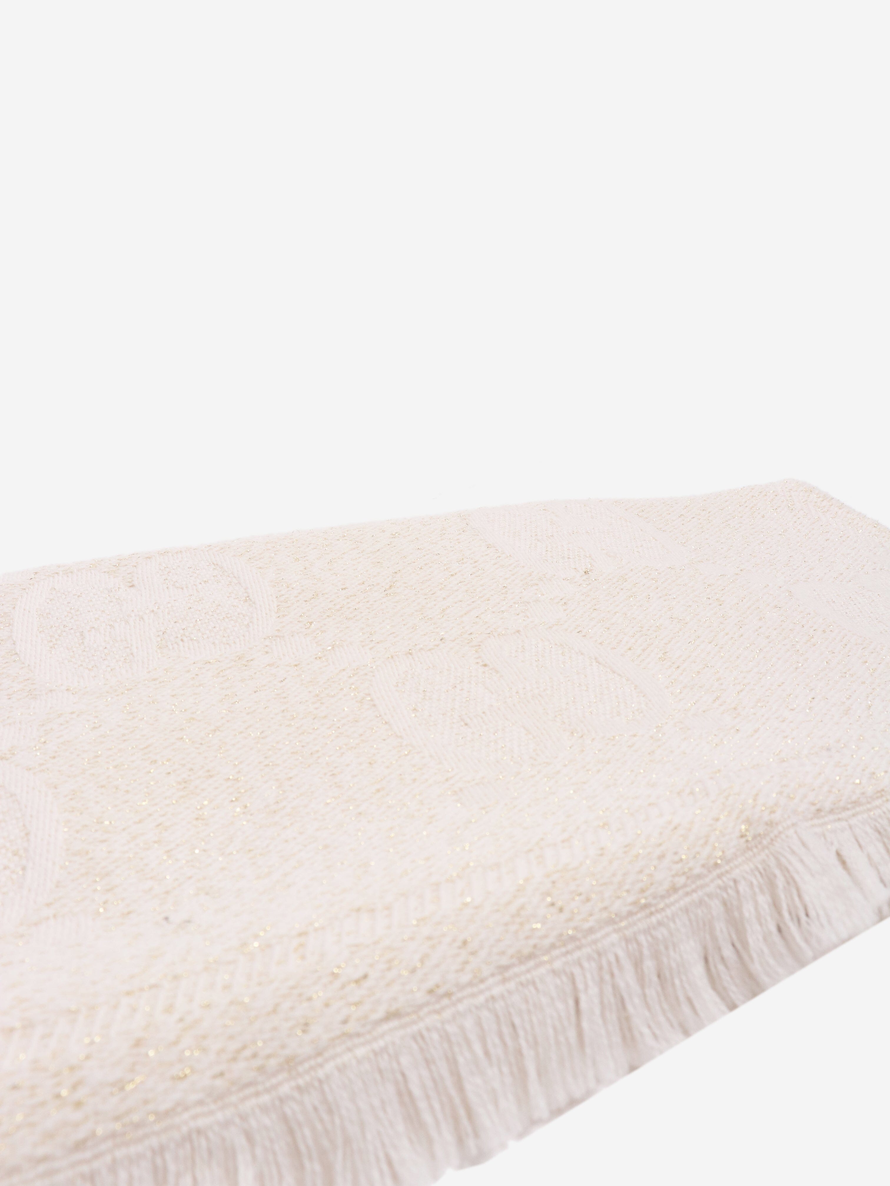 Cream monogram glittery scarf Scarves Gucci 