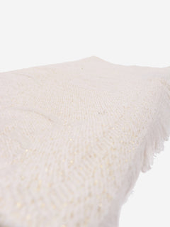 Cream monogram glittery scarf Scarves Gucci 