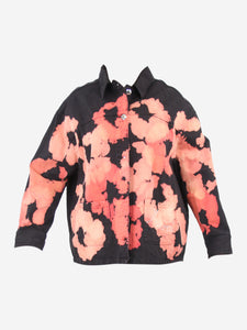 Marni Black bleached denim jacket - size UK 12