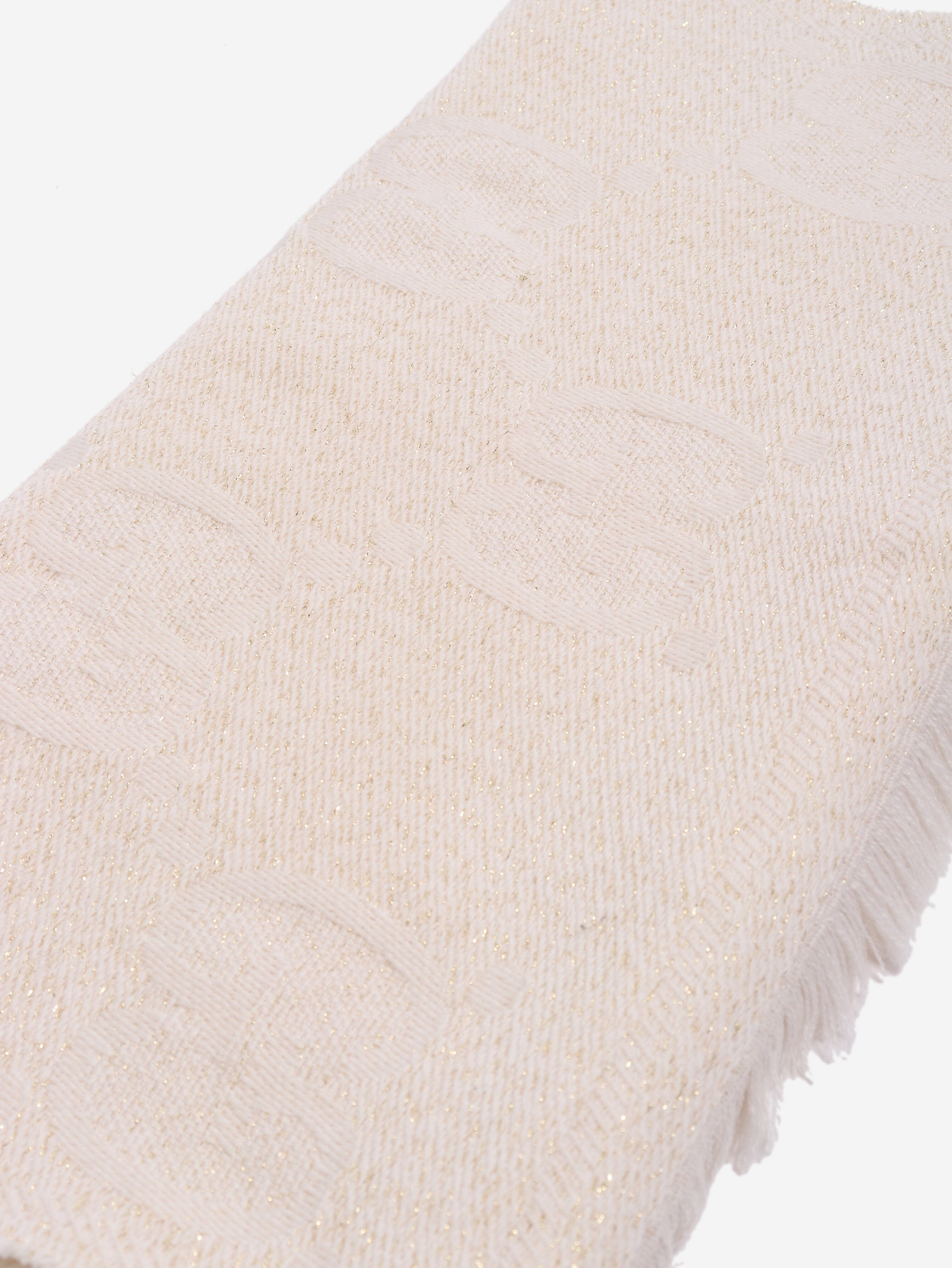 Cream monogram glittery scarf Scarves Gucci 