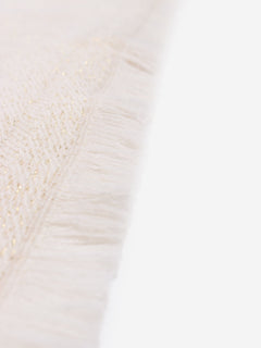 Cream monogram glittery scarf Scarves Gucci 