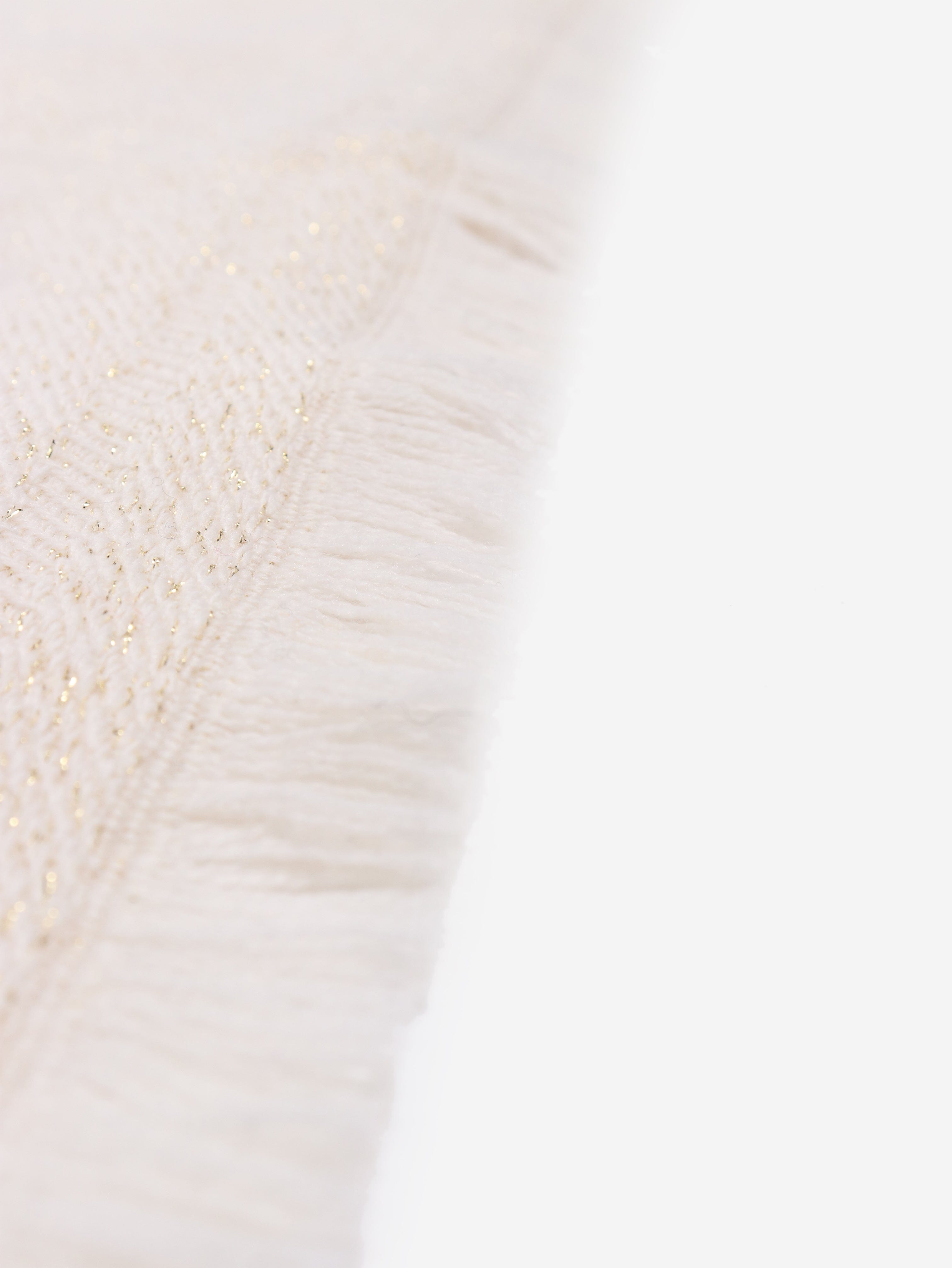 Cream monogram glittery scarf Scarves Gucci 