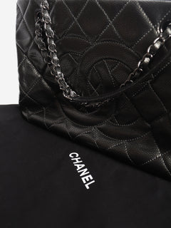Pewter 2011 caviar-quilted GST tote bag Tote Bags Chanel 