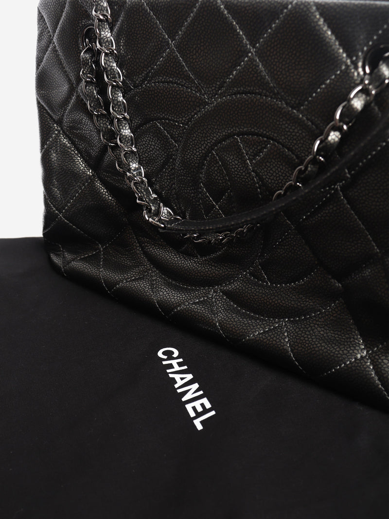 Pewter 2011 caviar-quilted GST tote bag Tote Bags Chanel 