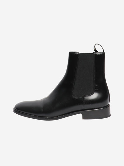 Black leather Chelsea boots - size EU 38.5 Boots Christian Dior 