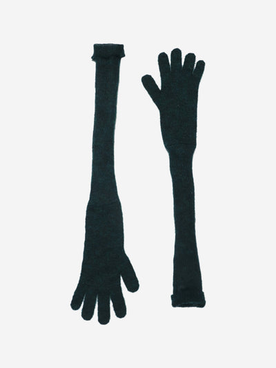 Dark green mohair long gloves Gloves Marni 