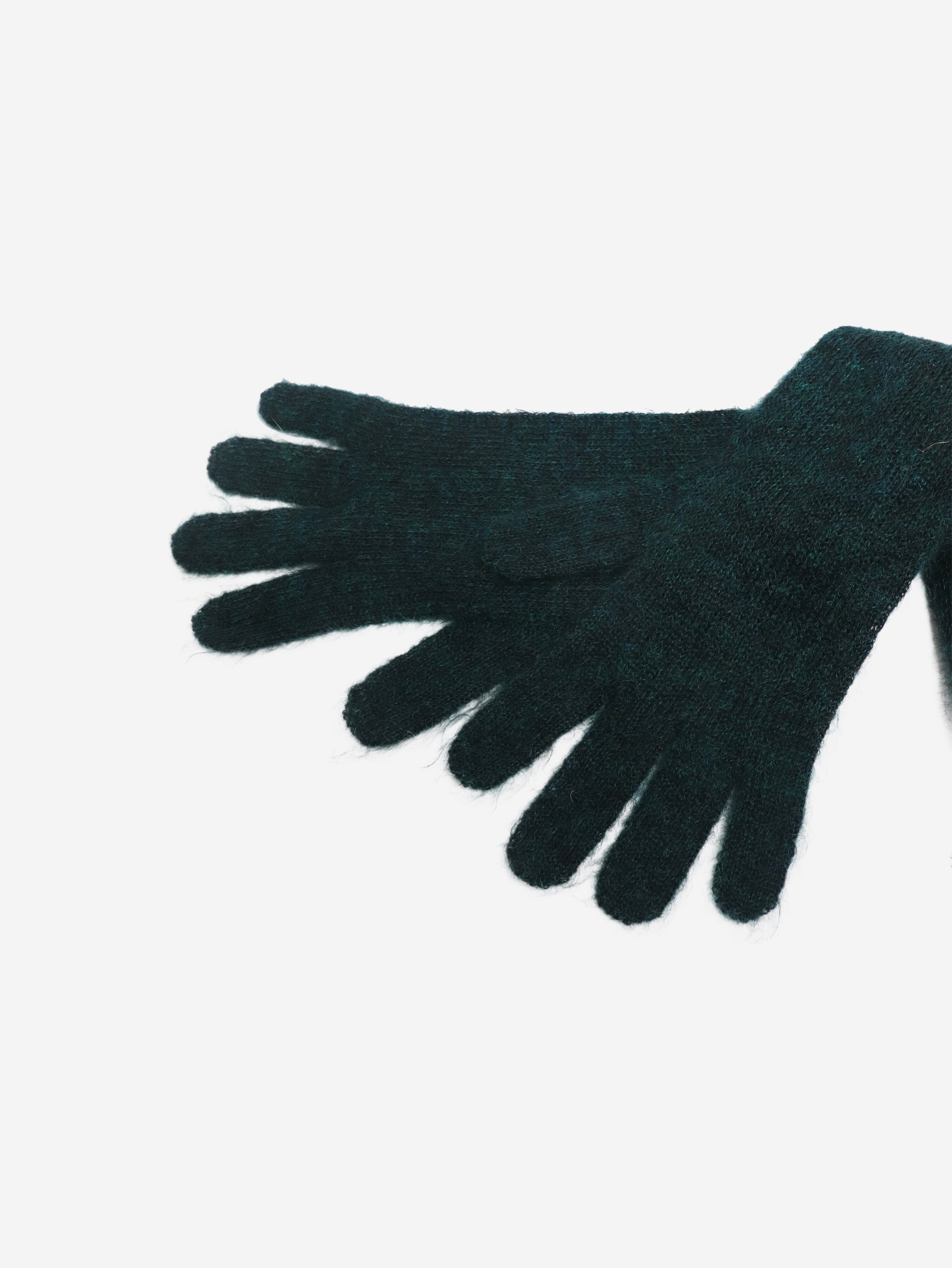 Dark green mohair long gloves Gloves Marni 