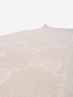 Cream monogram glittery scarf Scarves Gucci 