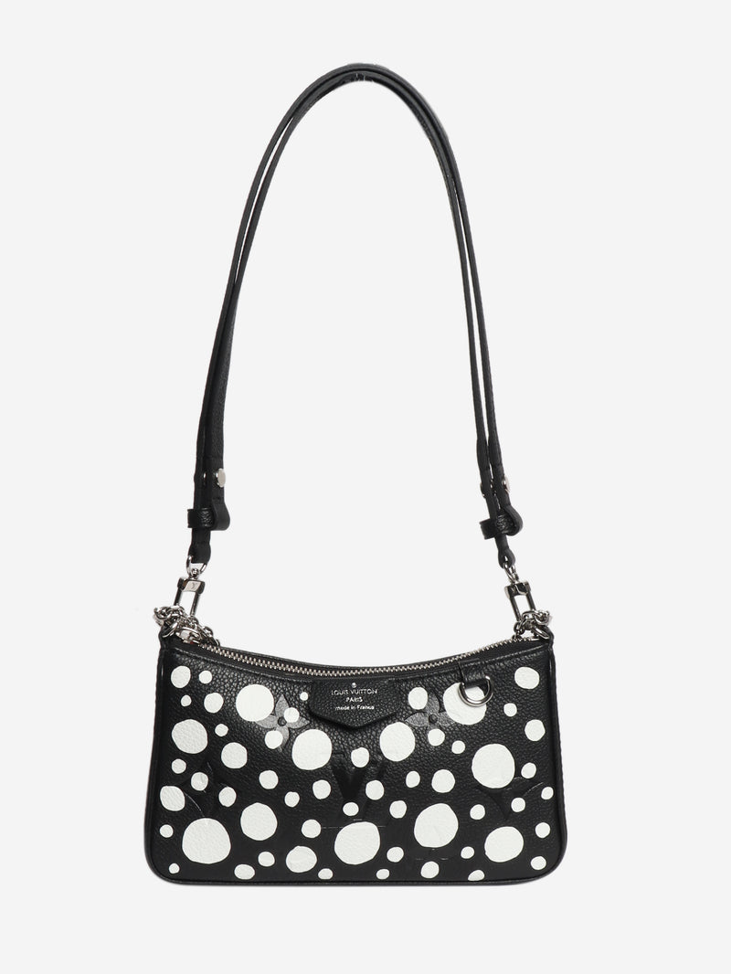 Black and white 2023 polka dot Easy Pouch on Strap bag