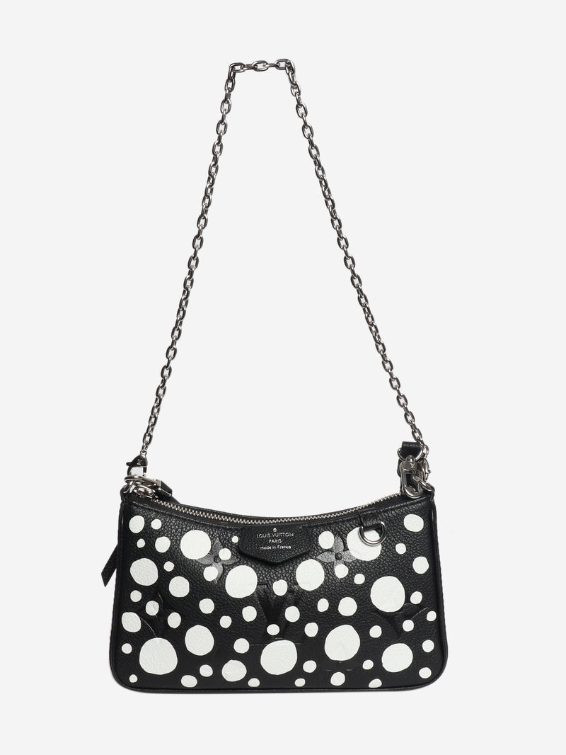 Black and white 2023 polka dot Easy Pouch on Strap bag