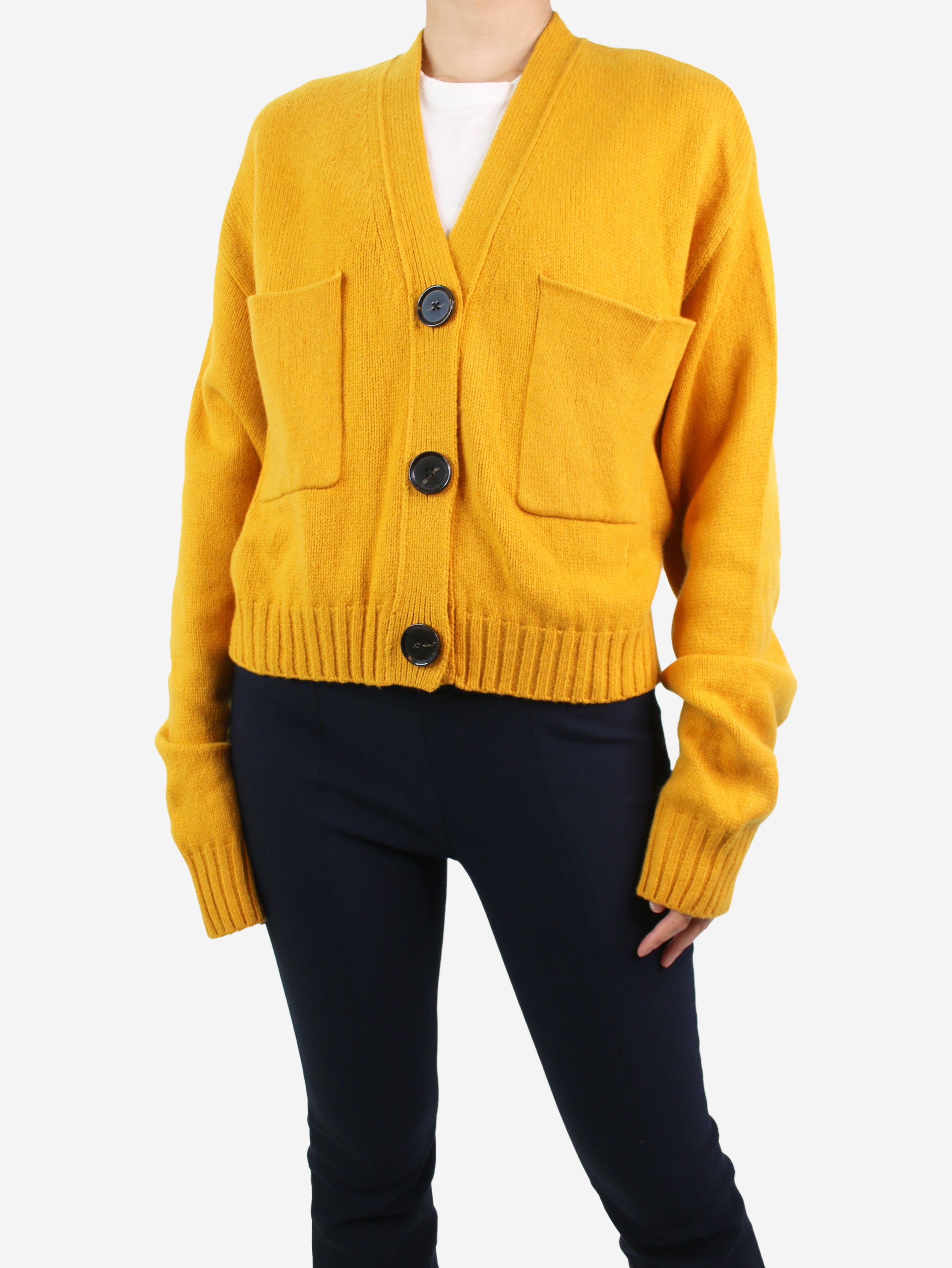 Topshop mustard outlet cardigan