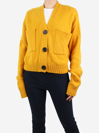 Yellow cashmere button-up cardigan - size L Knitwear Proenza Schouler 