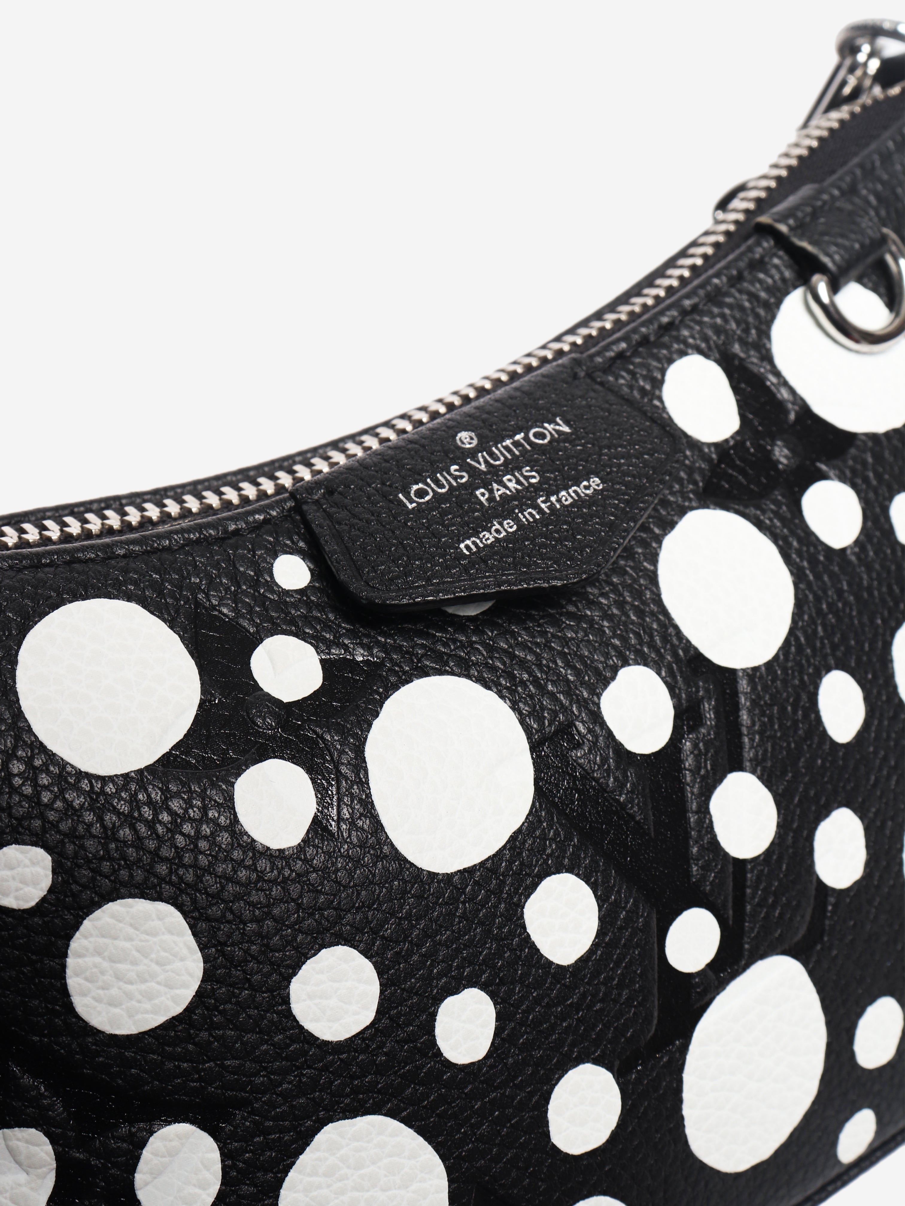 Black and white 2023 polka dot Easy Pouch on Strap bag