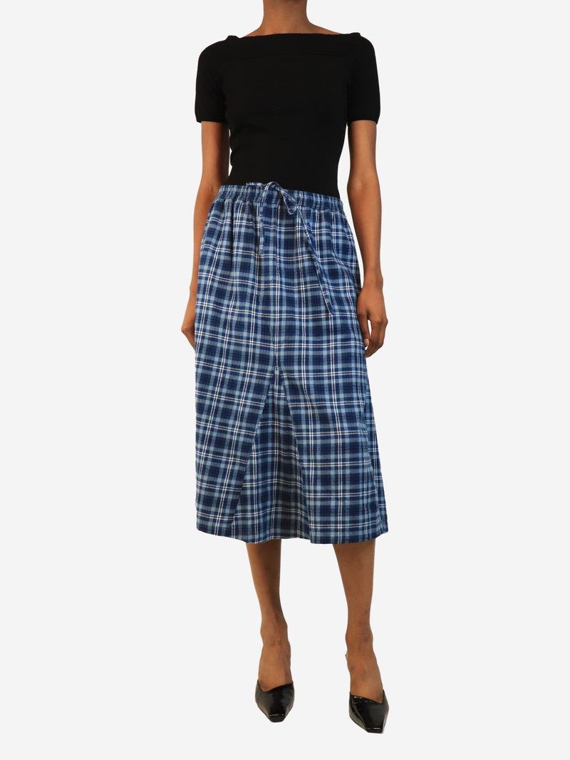 Blue plaid mid-rise skirt - size UK 8 Skirts Acne Studios 