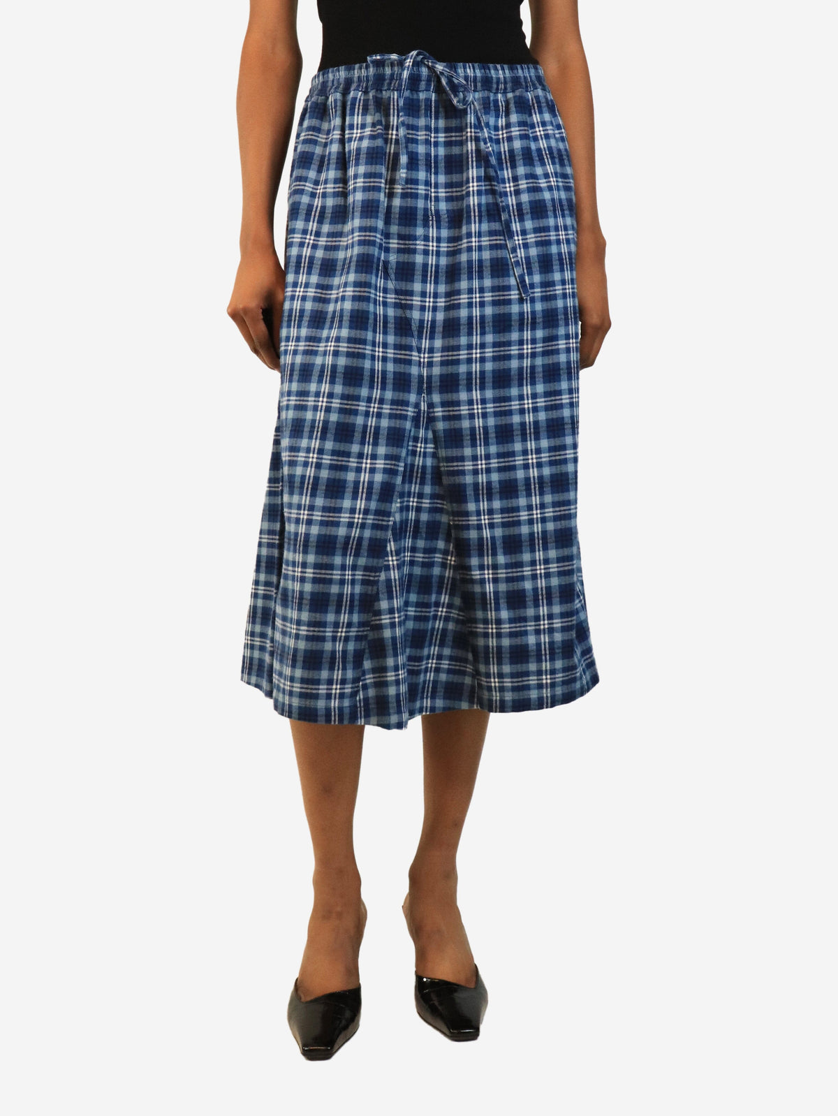 Blue plaid mid-rise skirt - size UK 8 Skirts Acne Studios 