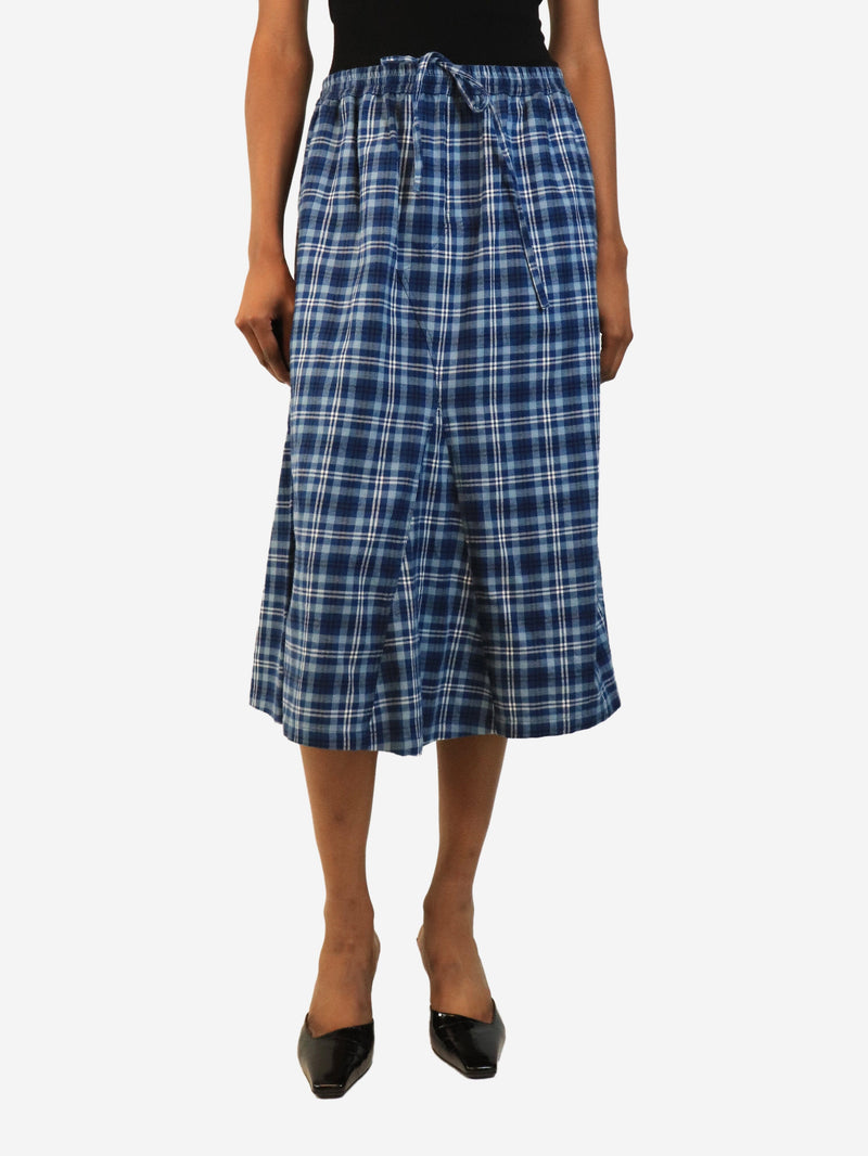 Blue plaid mid-rise skirt - size UK 8 Skirts Acne Studios 