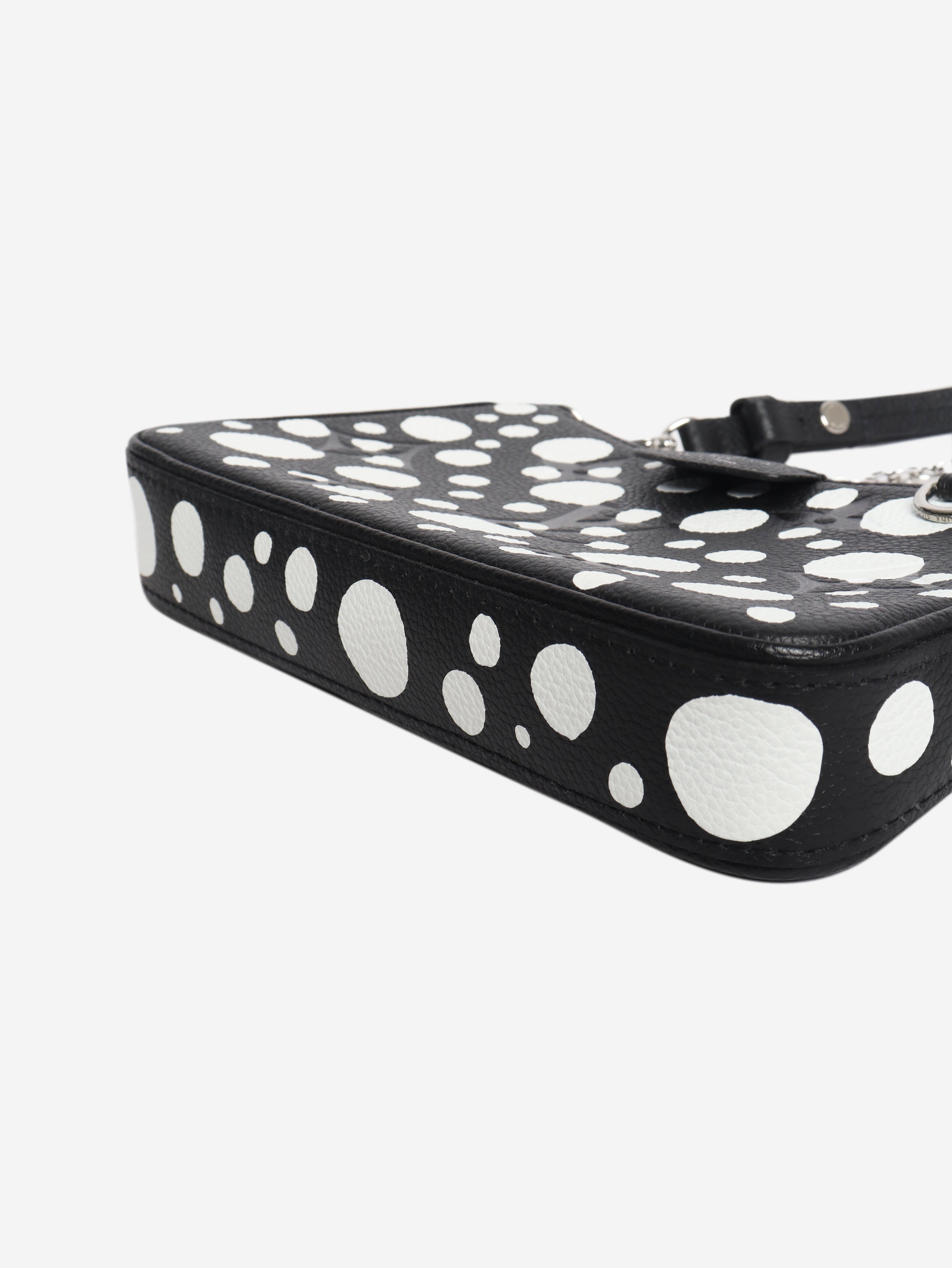 Black and white 2023 polka dot Easy Pouch on Strap bag