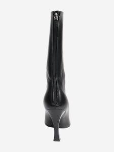 The Row Black Office leather ankle boots - size EU 39