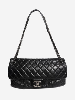 Black 2010 lambskin quilted shoulder bag
