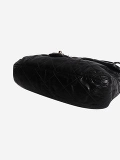 Black 2010 lambskin quilted shoulder bag